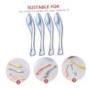 WOONEKY 4pcs Facial Moisturizer Spoons Metal Eye Cream Scoop Tool for Skin Care view 3