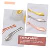 WOONEKY 4pcs Facial Moisturizer Spoons Metal Eye Cream Scoop Tool for Skin Care view 4