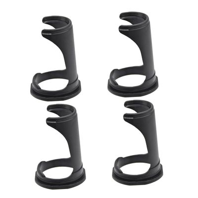 AUTSUPPL 4pcs Shaving Brush Stand Holder for Men Compact Design for Home Salon Use Keeps Brushes Dry Clean Elegant Storage Black