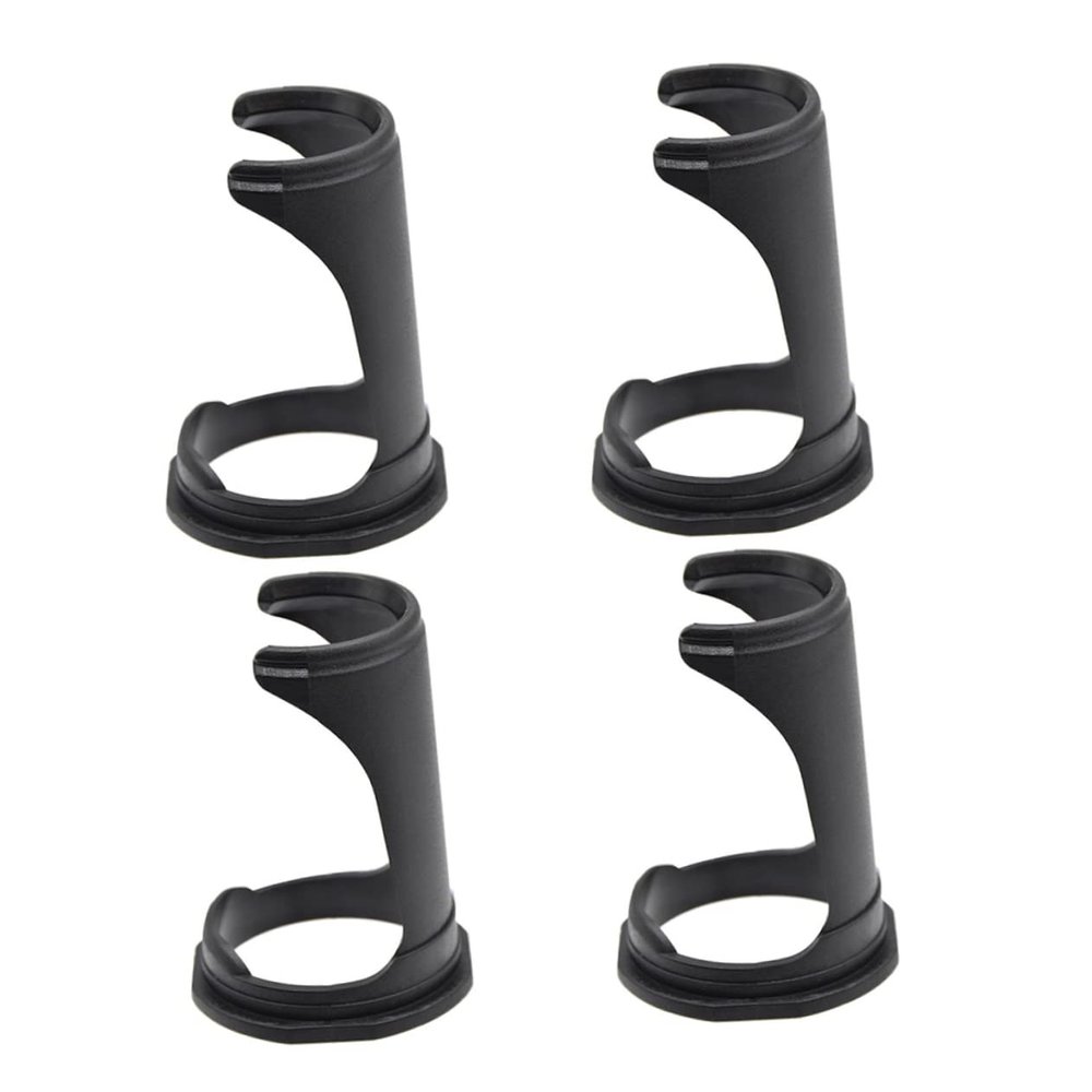 AUTSUPPL 4pcs Shaving Brush Stand Holder for Men Compact Design for Home Salon Use Keeps Brushes Dry Clean Elegant Storage Black