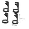 AUTSUPPL 4pcs Shaving Brush Stand Holder for Men Compact Design for Home Salon Use Keeps Brushes Dry Clean Elegant Storage Black view 3