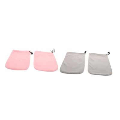 BELLIFFY 2pairs Moisturizing Cloth Gloves Paraffin Wax Hand Treatment Mitts Elastic Band