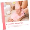 BELLIFFY 2pairs Moisturizing Cloth Gloves Paraffin Wax Hand Treatment Mitts Elastic Band view 2
