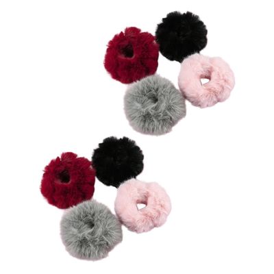 Healeved 8pcs Plush Hair Bands Elastic Hair Ties for Women Stylish Scrunchies for Types for Parties Office and Daily Wear