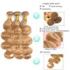 Biliisyff Honey Blonde Human Hair Bundles - Body Wave Bundles Brazilian Virgin Hair Double Weft Weave Extensions - 300g For Women (16-20 Inch) view 3