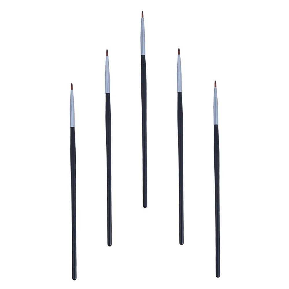 Gogogmee Quality Makeup Brushes Set 5pcs Eye Liner Lip Brush Easy Application Portable for Women Random Style