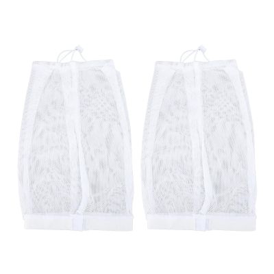 2pcs Net Plopping Cotton Hair Net Plopping with Drawstring for Drying Curly Hair