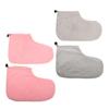 BIUDECO 2pairs Paraffin Wax Foot Covers Foot for Moisturizing and Healing Soft Pink Gray for and Self-Care Treatment view 1