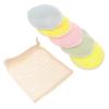 SOESFOUFU 5pcs Luxurious Cotton Makeup Remover Pads Double-Sided Printed Facial Cleaning Pads Washable Reusable for Women Beauty Random Color view 1