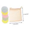 SOESFOUFU 5pcs Luxurious Cotton Makeup Remover Pads Double-Sided Printed Facial Cleaning Pads Washable Reusable for Women Beauty Random Color view 2