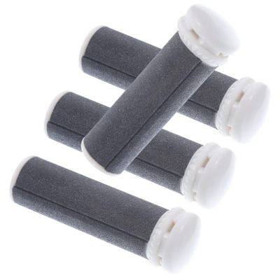 ASAKKURA 4pcs Electronic Foot File Replacement Extra Coarse Pedicure Rollers for Quick Removal Curved Design for Easy Cleaning Under Running Water