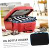 ASAKKURA Portable Storage Case Bottle Organizer Pouch for Travel Compact Design for Bottles Protects from Sunlight for Enthusiasts Special Occasions view 2