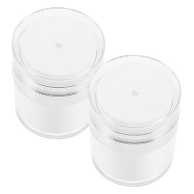 MUSISALY 2pcs Vacuum Pump Press Bottles 50ml Skincare Pump Travel Bottles Airless Lotion Dispenser