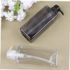 SOESFOUFU 600ml Shampoo Bottles Refillable Set of 2 Plastic Pump Bottles for Shower Gel Toiletries Container Portable Reusable view 4