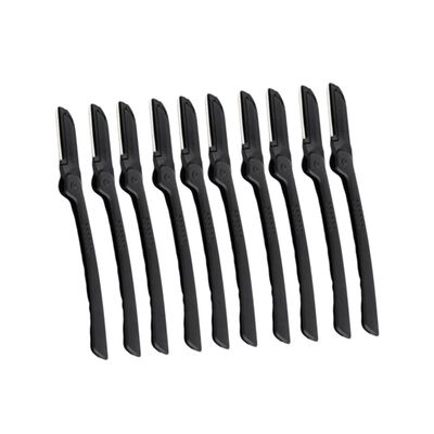 FRCOLOR 10pcs Folding Eyebrow Eyebrow Trimmer Shaper Makeup Tool for Precise Grooming Lightweight Travel-friendly
