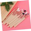 MERRYHAPY 12pcs Professional Eye Makeup Brush Set for Powder Foundation Eyeshadow Eyeliner and Lip Application Synthetic Hair Brushes for Daily and Skin view 3