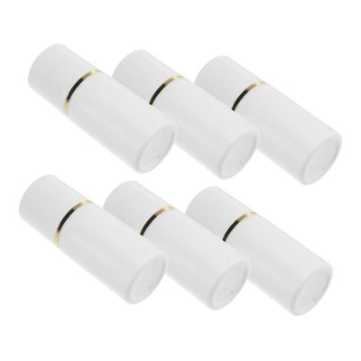 MUSISALY 6pcs Sponge Head Daub Bottles for Liquid Storage White Applicator for Cosmetics Medicine Travel Use Leak and Design