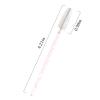 100 PCS Crystal Eyelash Mascara Wands Disposable Lash Brushes for Extensions Spoolie Brush Applicators Makeup Tool Kits (Pink handle White) view 2