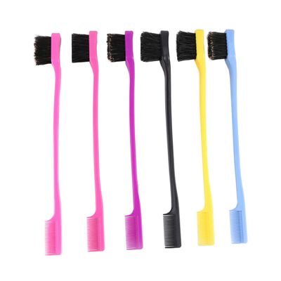 FRCOLOR Sided Eyebrow Brush Comb Professional Grooming Tool for Ladies Girls Random Color