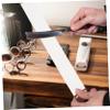 FRCOLOR Portable Canvas Sharpening Strap for Strop Double Layer Polishing Belt Hanging Buckle for Barbers and Home Shaving Use view 3