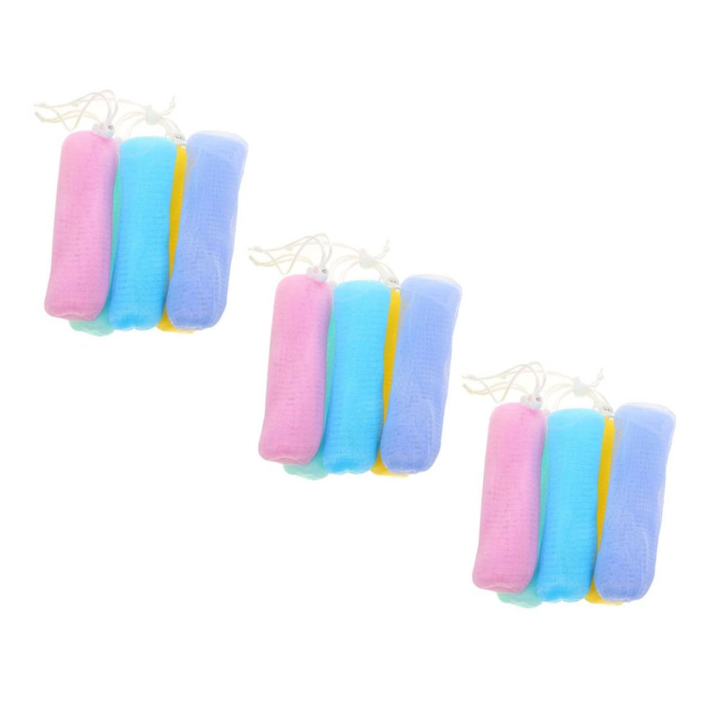 ASAKKURA 15pcs Rich Foaming Soap Saver Pouch Face Soap Pouch Holder Random Color