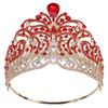 Wvapzxx Colorful Miss Universe Crown Full Circle Large Crown Adjustable Bridal Zircon Big Crowns view 1