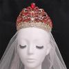 Wvapzxx Colorful Miss Universe Crown Full Circle Large Crown Adjustable Bridal Zircon Big Crowns view 2