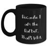 AddictiveDesignsCo Barber's Proud Because I Am The Barber. That's Why. Black Coffee Mug Gifts for Men from Friends view 1
