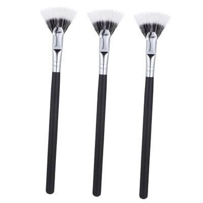 BIUDECO 3pcs Angled Fan Lash Brush Precision Mascara Applicator and Lash Separator Tool for Clump Finish for Makeup Artists and Everyday Use