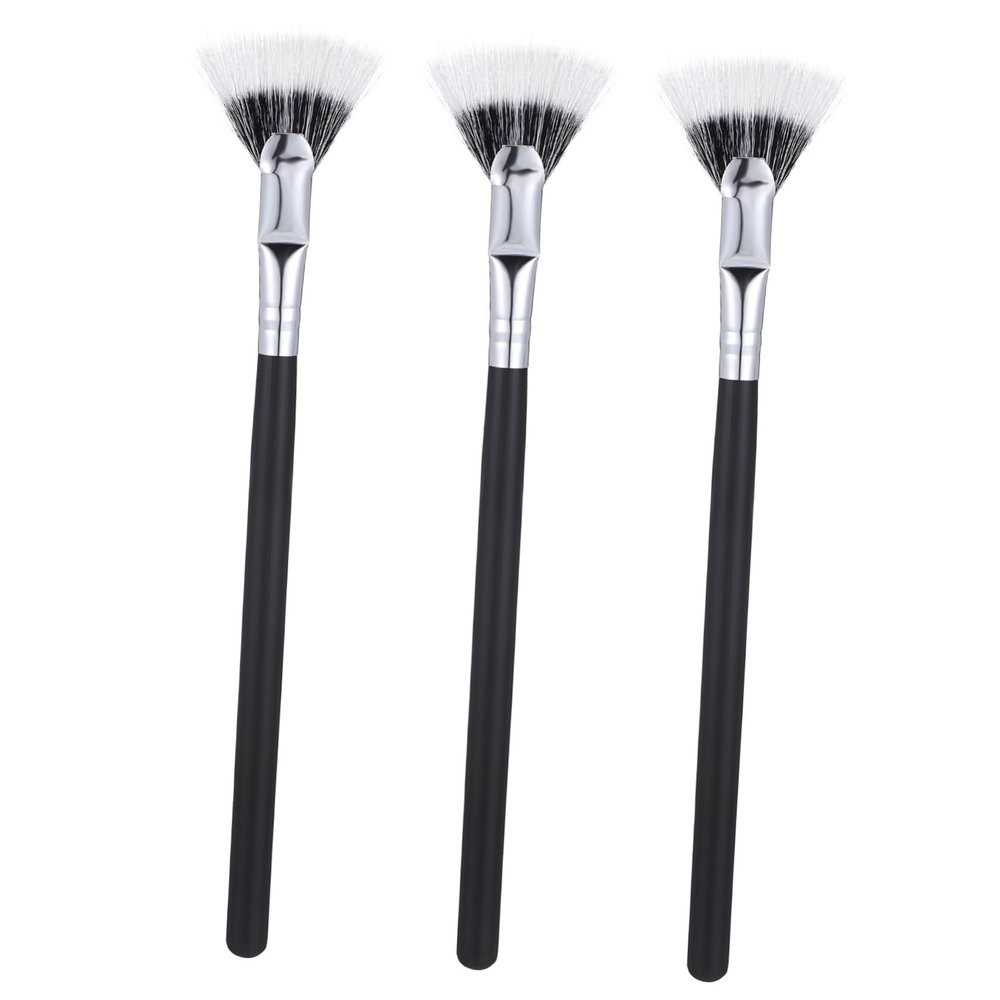 BIUDECO 3pcs Angled Fan Lash Brush Precision Mascara Applicator and Lash Separator Tool for Clump Finish for Makeup Artists and Everyday Use