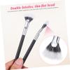 BIUDECO 3pcs Angled Fan Lash Brush Precision Mascara Applicator and Lash Separator Tool for Clump Finish for Makeup Artists and Everyday Use view 3