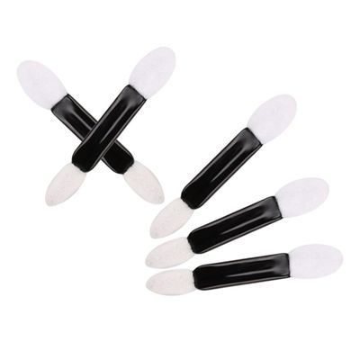 ASAKKURA 50pcs Double-ended Sponge Eyeshadow Applicators Precision Makeup Brush for Travel Parties Weddings and Daily Use for Creating Natural to Dramatic Eye Looks