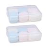 FRCOLOR 12pcs Makeup Blending Powder Puff Set for Foundation Dual-use Sponges Soft Gentle Skin for Professional Daily Use Boxed Packaging view 1