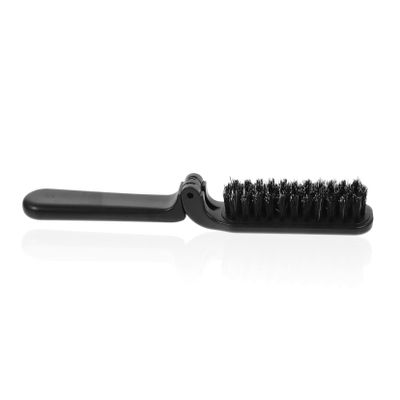 ASAKKURA Folding Beard Grooming Brush Portable Male Detangler Brush for Wet Dry Hair Effortless Styling for All Beard Types Compact Design for Travel for and Whiskers
