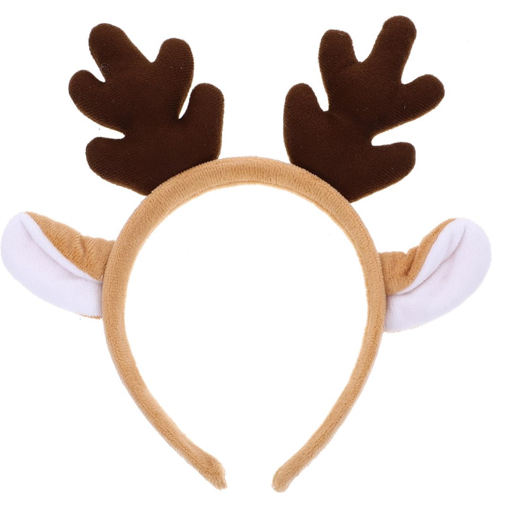 Beaupretty Christmas Antler Headband Reindeer Headband Reindeer Horn Headpiece Christmas Party Headwear for Women Girls