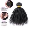 Afro Kinky Curly Bundles Human Hair 18 Inch 4B 4C Afro Kinky Curly Human Hair Bundles Unprocessed Virgin Hair Weave Weft Hair Extensions for Black Women Natural Color view 3