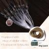 MioYio Microlink Hair Extensions Human Hair 2 Medium Brown 30g/43s/Pack 14inch Microbead Micro Loop Hair Extensions Real Human Soft and Glossy Longer Life view 3