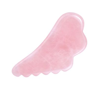 COLLBATH Pink Crystal Scraping Plate Natural Crystal Massage Tool for Facial Neck Care Smooth Texture for Safe Use Multi-Functional Spa Accessory for Relaxation and Beauty Treatments