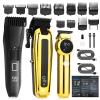Beatslm Hair Clippers and Trimmers Set, Beard Trimmer for Men, 20 Length Adjustable Blade Wheel, T-Blade Hair Trimmer Kit Professional, LED Display Hair Cutting Kit for Family view 1