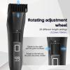 Beatslm Hair Clippers and Trimmers Set, Beard Trimmer for Men, 20 Length Adjustable Blade Wheel, T-Blade Hair Trimmer Kit Professional, LED Display Hair Cutting Kit for Family view 2