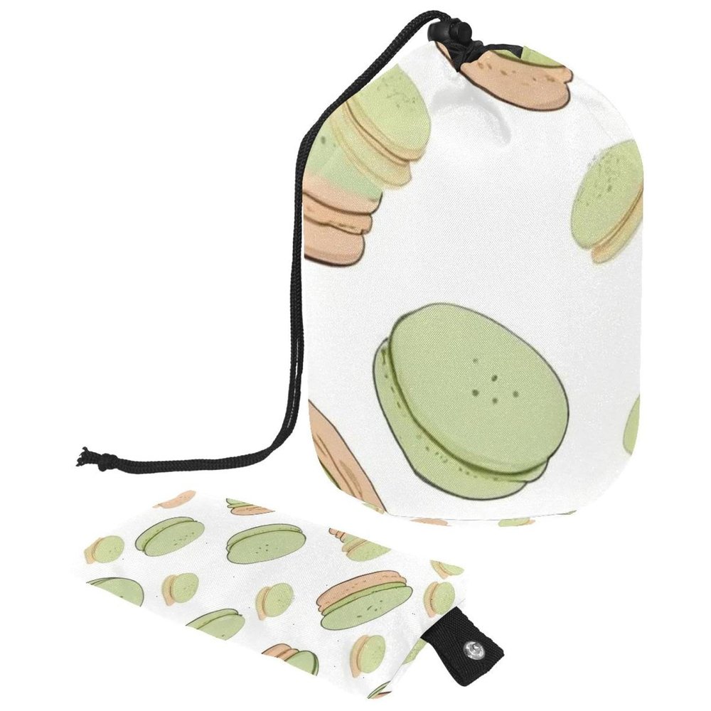 2PCS Dessert Art-657 Travel Cosmetic Bag Makeup Organizer Bag Bathroom Cases Toiletry Bag with Drawstring (Cylindrical bag and small bag)
