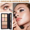 6 Colors Correcting Concealer Palette, Waterproof Long Lasting Full Coverage Contouring Foundation Concealer Palette, Makeup Cream Contour Highlighting Concealer Palette Makeup Kit with Brush#02 view 2