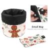 2PCS Christmas Elements-2 Travel Cosmetic Bag Makeup Organizer: Stylish Bathroom Cases with Drawstring, Cylindrical & Small Toiletry Bag view 4
