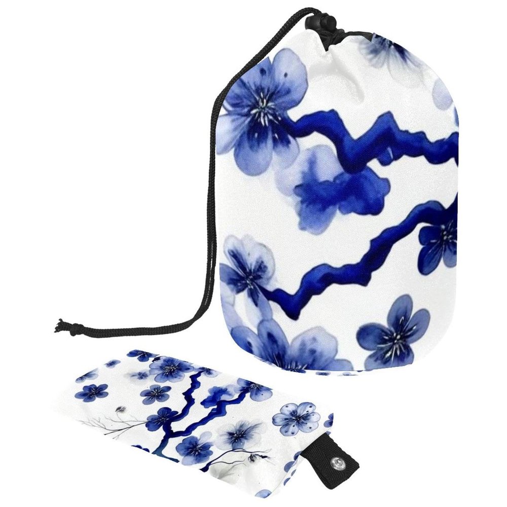 2PCS Pink Cherry Blossoms-867 Travel Cosmetic Bag Makeup Organizer, Drawstring Bathroom Cases - Cylindrical & Small Toiletry Bag
