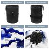 2PCS Pink Cherry Blossoms-867 Travel Cosmetic Bag Makeup Organizer, Drawstring Bathroom Cases - Cylindrical & Small Toiletry Bag view 3