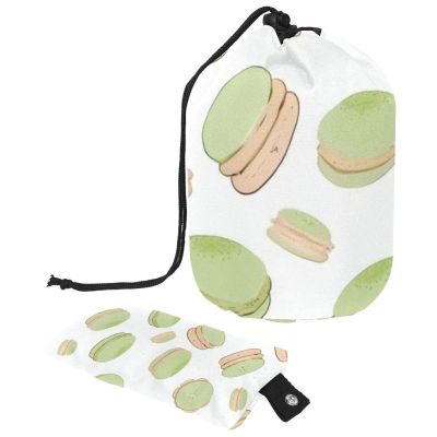 2PCS Dessert Art-655 Travel Cosmetic Bag Makeup Organizer, Drawstring Bathroom Cases - Cylindrical & Small Toiletry Bag