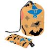 2PCS Cartoon Halloween Pumpkin-335 Travel Cosmetic Bag Makeup Organizer, Drawstring Bathroom Cases - Cylindrical & Small Toiletry Bag view 1
