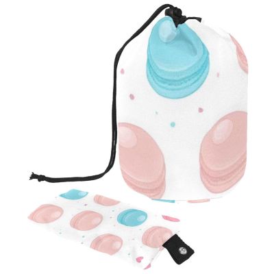 2PCS Dessert Art-648 Travel Cosmetic Bag: Your Ultimate Makeup Organizer & Bathroom Cases - With Drawstring, Cylindrical & Small Toiletry Bag