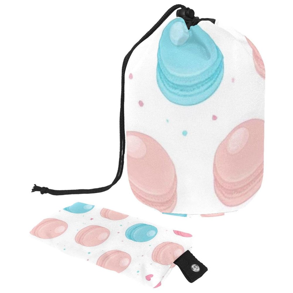2PCS Dessert Art-648 Travel Cosmetic Bag: Your Ultimate Makeup Organizer & Bathroom Cases - With Drawstring, Cylindrical & Small Toiletry Bag