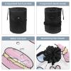 2PCS Colorful Dessert Art-615 Travel Cosmetic Bag Makeup Organizer, Drawstring Bathroom Cases - Cylindrical & Small Toiletry Bag view 3